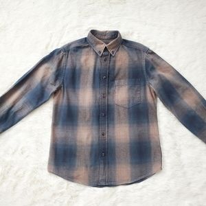 Target Plaid Flannel Shirt Blue Flannel Shirt S